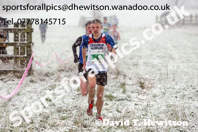 Mens under-20s North Eastern Cross Country, Sedgefield, County Durham. Photo: David T. Hewitson/Sports for All Pics